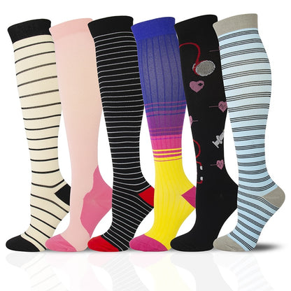 Dropship Compression Stockings Set Socks Pack Unisex Socks Men 8 Pair Prevent Varicose Veins Nurse Socks Gift Packaging Cycling