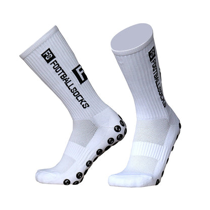 New Style FS Football Socks Round Silicone Suction Cup Grip Anti Slip Soccer Socks Sports Men Women Baseball Rugby Socks