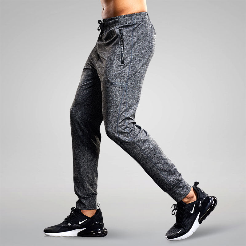 Men's Running Pants  Quick-Dry Thin Casual Trousers Sport Pants With Zipper Pockets  Sportswear Running  Jogging Sportpants