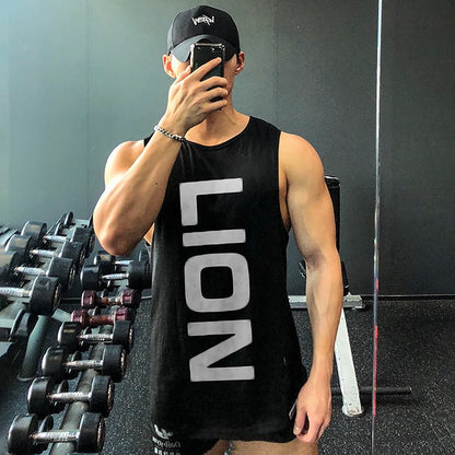 2020 Bodybuilding Tank Tops Men Gyms Fitness Workout Cotton Sleeveless shirt Clothing Male Casual Stringer Singlet Male Vest Top