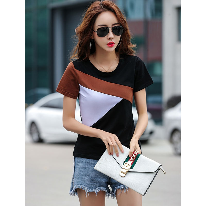 BOBOKATEER camisetas mujer verano 2023 cotton t shirt women clothing casual t-shirt o-neck tshirts summer tops tee shirt femme