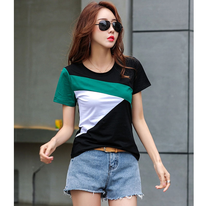 BOBOKATEER camisetas mujer verano 2023 cotton t shirt women clothing casual t-shirt o-neck tshirts summer tops tee shirt femme