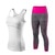 yuerlian Ladies Sports Running Cropped Top 3/4 Leggings Yoga Gym Trainning Set Clothing workout fitness women yoga suit