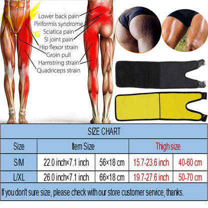 LAZAWG Leg Belt Sweat Thigh Trimmer Sweat Band Leg Slimmer Weight Loss Neoprene Gym Workout Corset Thigh Slimmer Tone Legs Strap