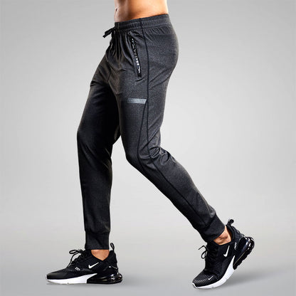 Men's Running Pants  Quick-Dry Thin Casual Trousers Sport Pants With Zipper Pockets  Sportswear Running  Jogging Sportpants